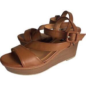 NEW Kensie Brown Platform Wedges